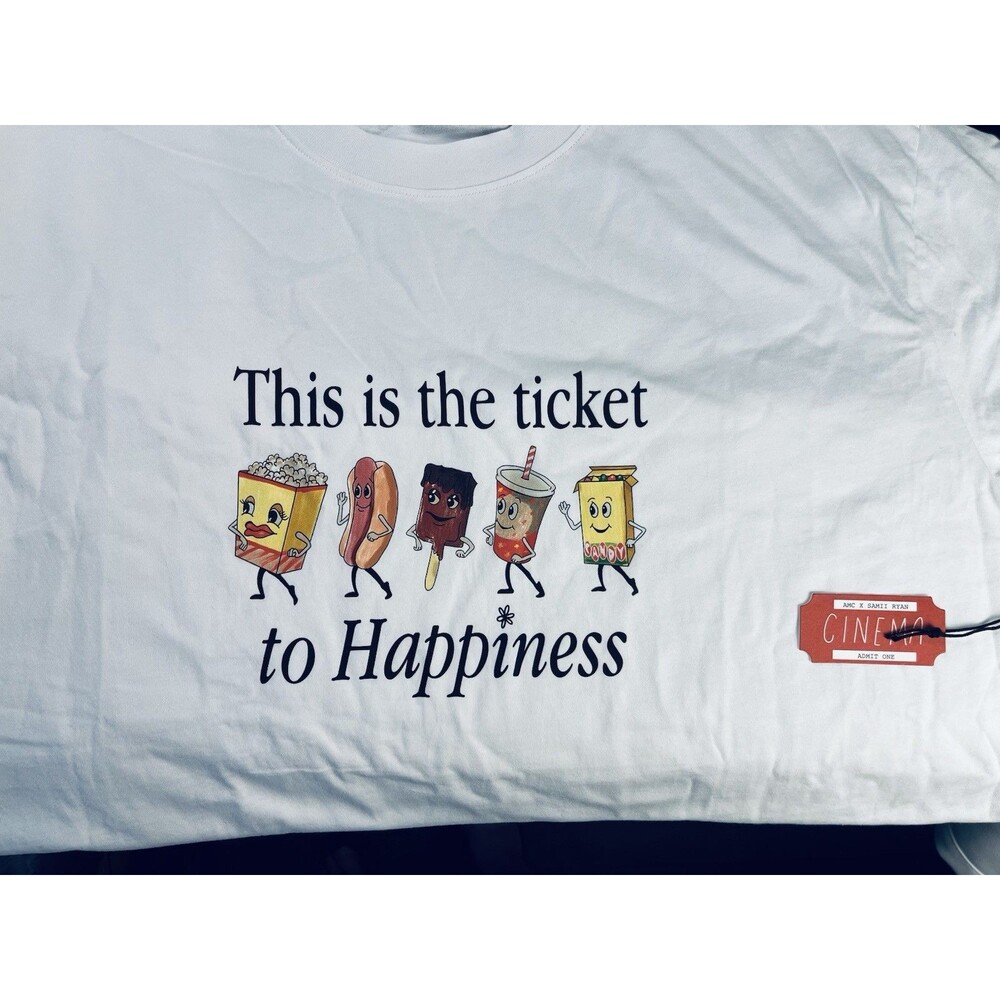 Samii Ryan X AMC Size XL This Is The Ticket To Happiness T Shirt NWT